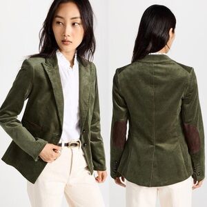 Veronica Bear Hudson Dickey Blazer in Army Green